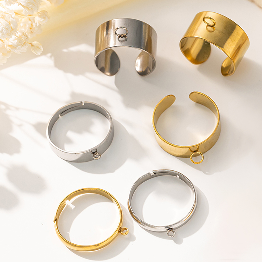 5pcs/Lot Stainless Steel Gold  - Jewelry Making Ring Tool 评论和价格