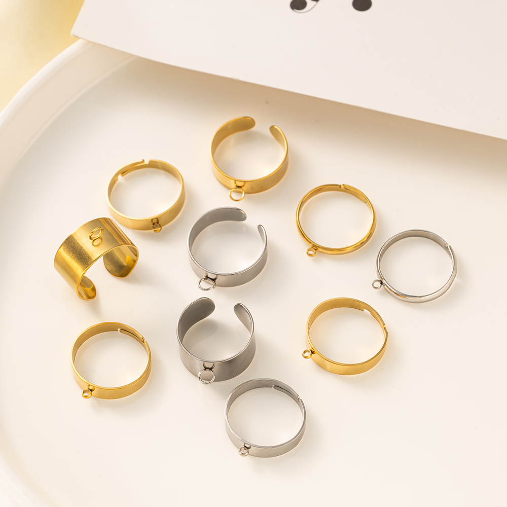 5pcs/Lot Stainless Steel Gold  - Jewelry Making Ring Tool 评论和价格