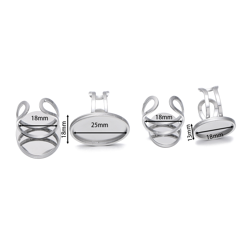 5Pcs/Lot Stainless Steel Open  - Jewelry Making Ring Tool 评论和价格