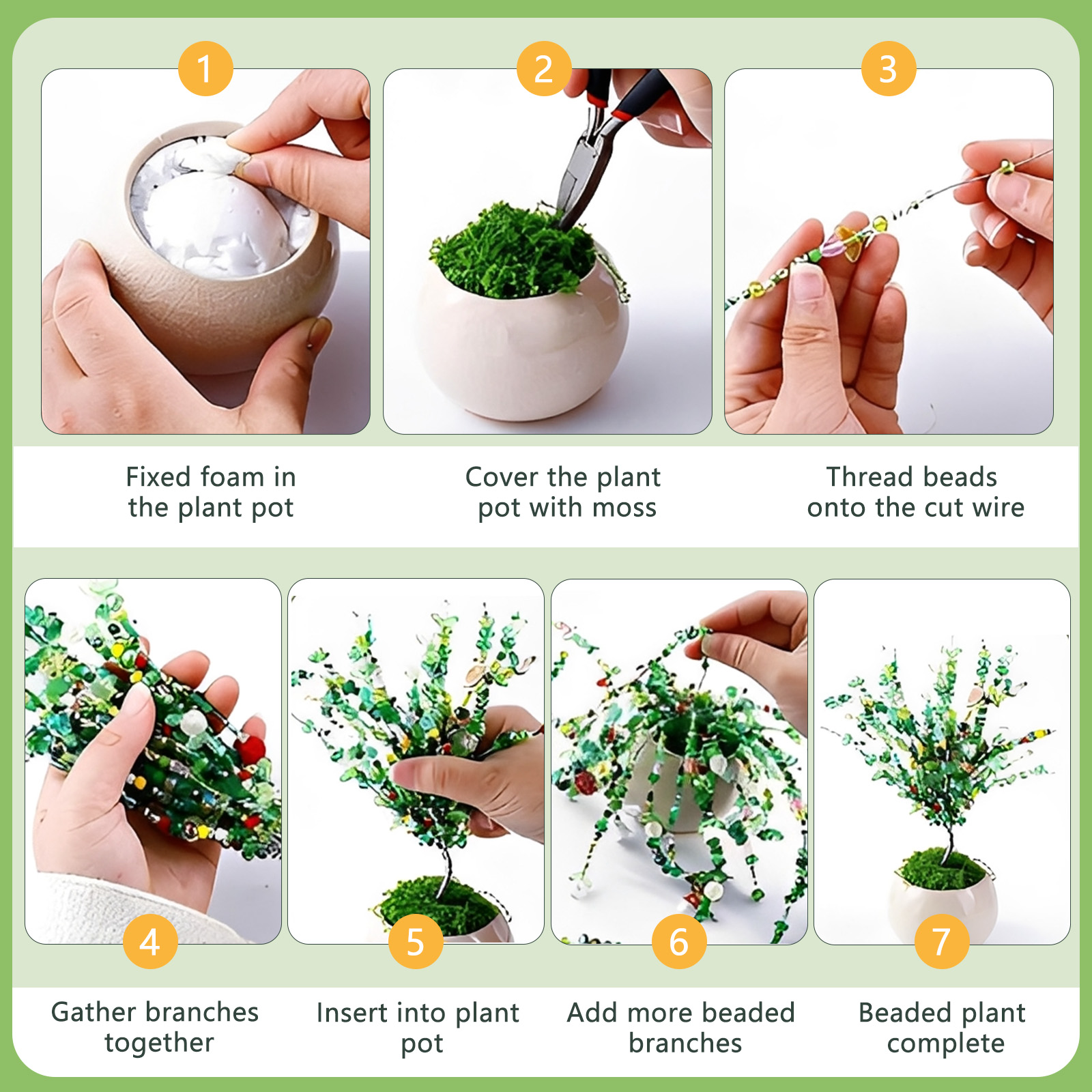 Beaded Plant Kit with Artifici - Jewelry Making Videos 评论和价格
