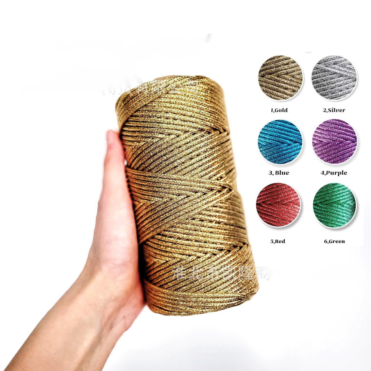 Shiny Metallic Braided Cord 3m - Jewelry Making Machines 评论和价格