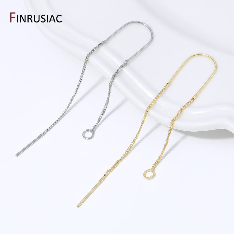 18K Gold Plated Brass Long Tas - Jewelry Making Essentials 评论和价格