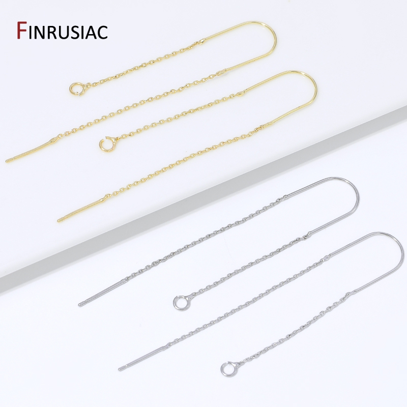 18K Gold Plated Brass Long Tas - Jewelry Making Essentials 评论和价格