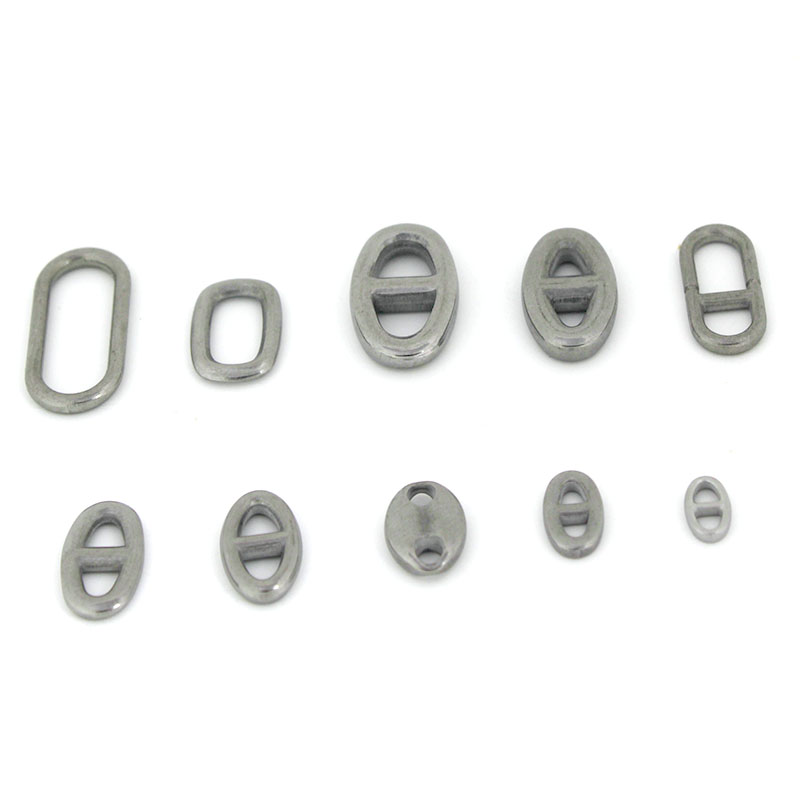 10Pcs Stainless Steel Double H - Jewelry Making Material 评论和价格