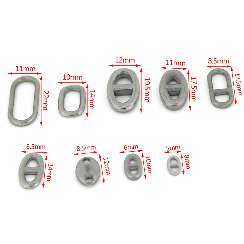 10Pcs Stainless Steel Double H - Jewelry Making Material 评论和价格