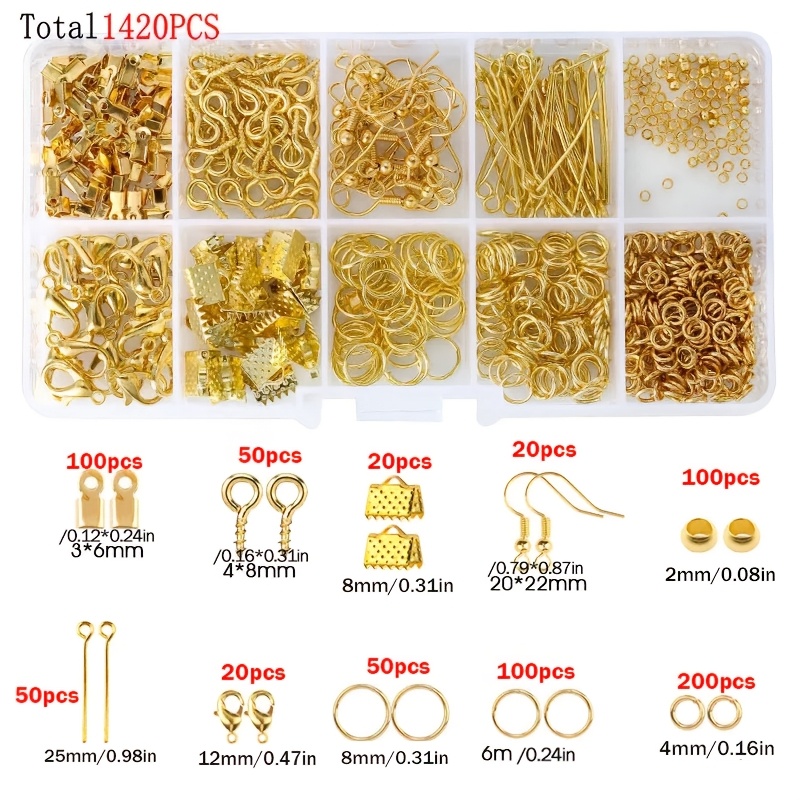 1420pcs 1box Jewelry Findings  - Jewelry Making Ring Tool 评论和价格
