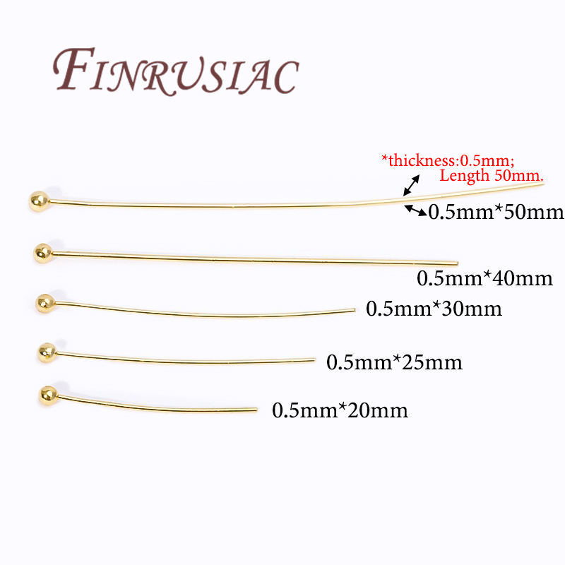 50Pcs 20-50mm Gold Plated Pins - Jewelry Making Essentials 评论和价格