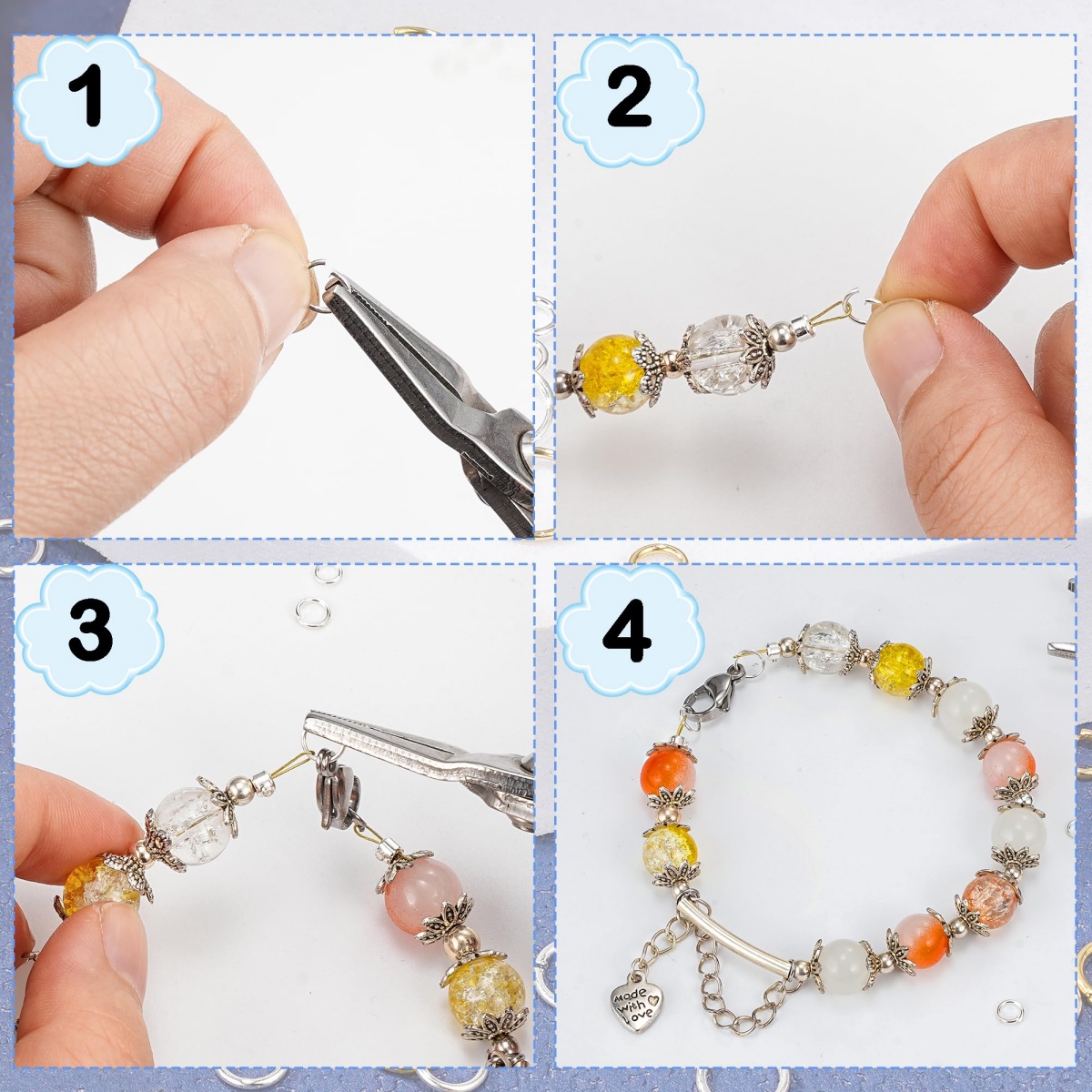 Iron Open Jump Rings Connector - Jewelry Making Closed Jump Rings 评论和价格