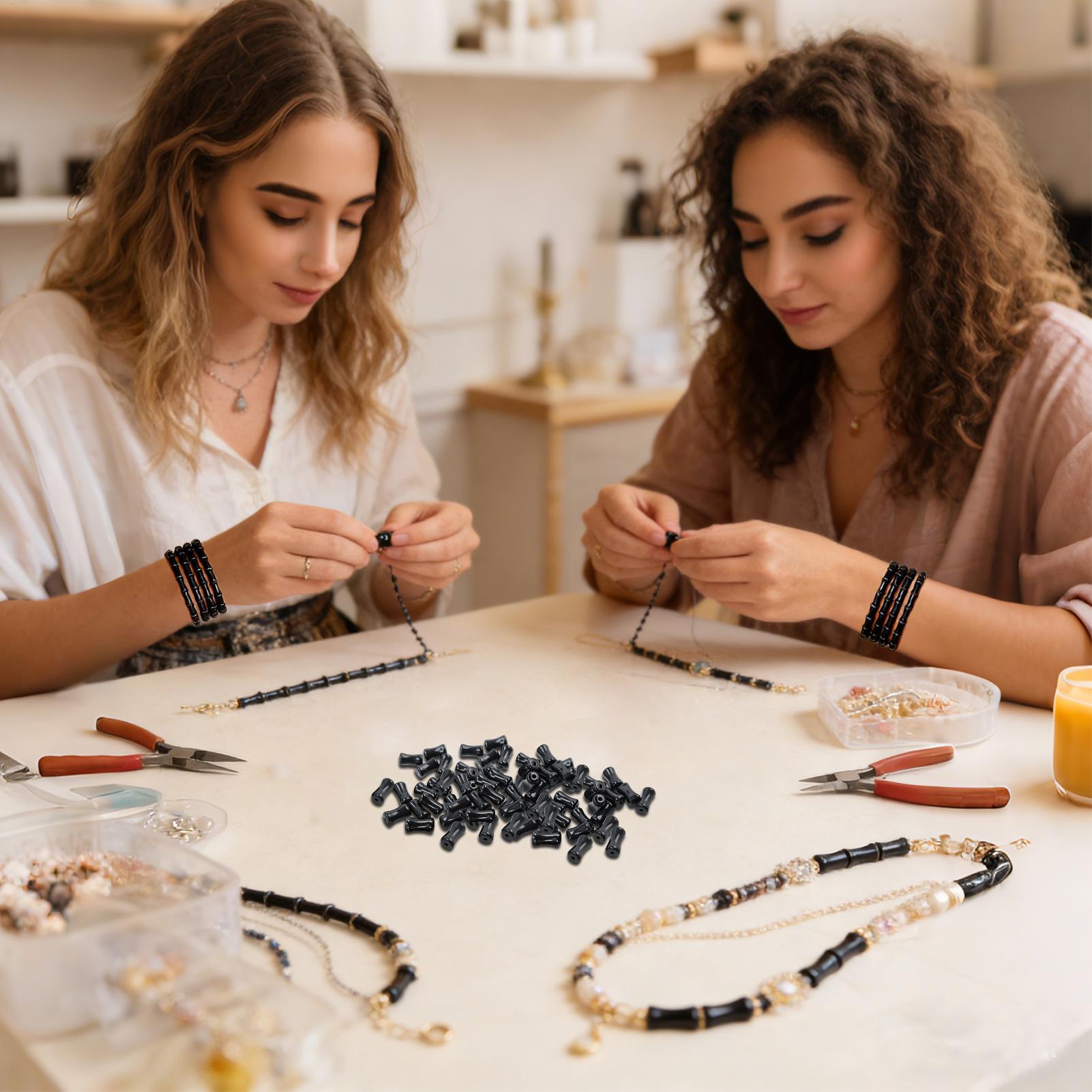 Glass Beads 50 Pieces Jewelry  - Jewelry Making Workshop For Kids 评论和价格
