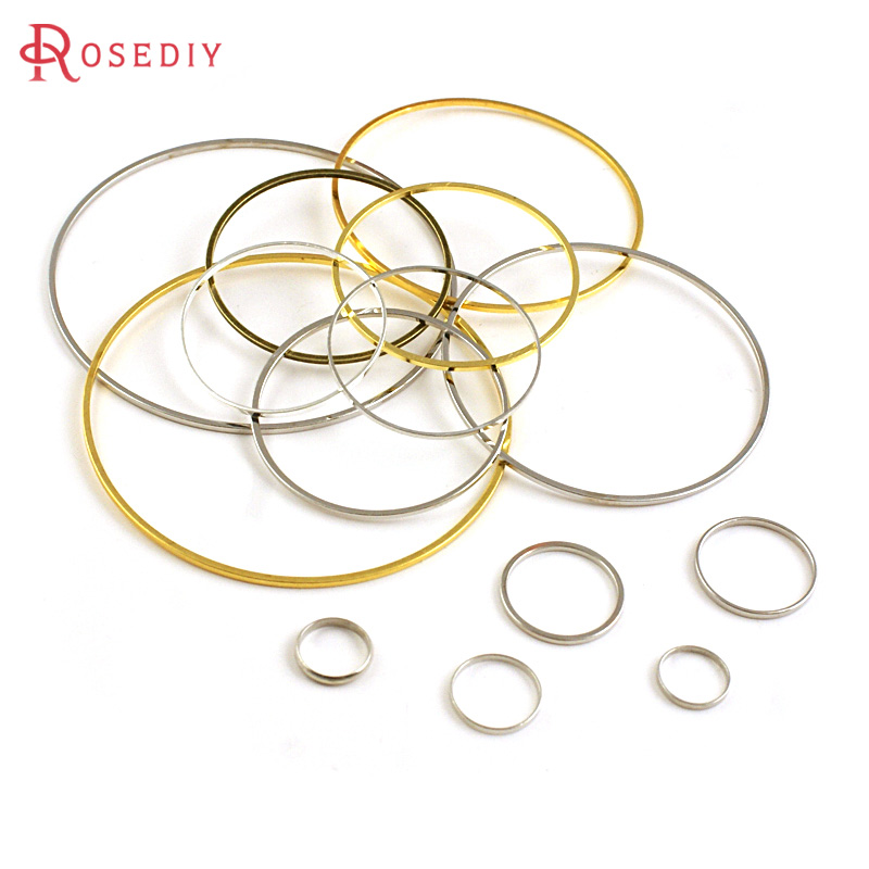 Diameter 8MM to 80MM Round Bra - Jewelry Making Closed Jump Rings 评论和价格