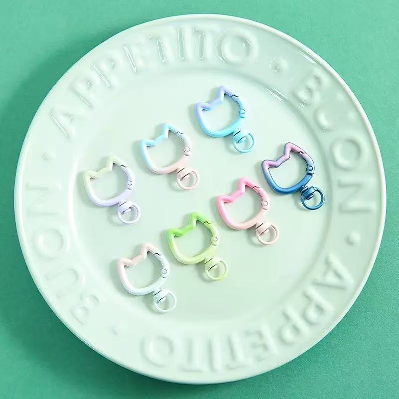 5-10PCS Gradient Cute Cat Clas - Jewelry Making Essentials 评论和价格