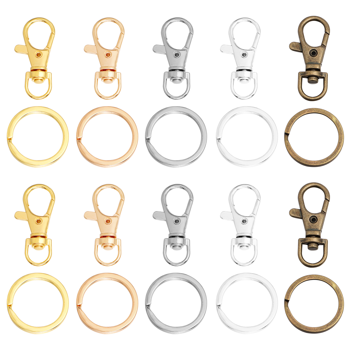 10Sets Alloy Swivel Lobster Cl - Jewelry Making A Ring 评论和价格