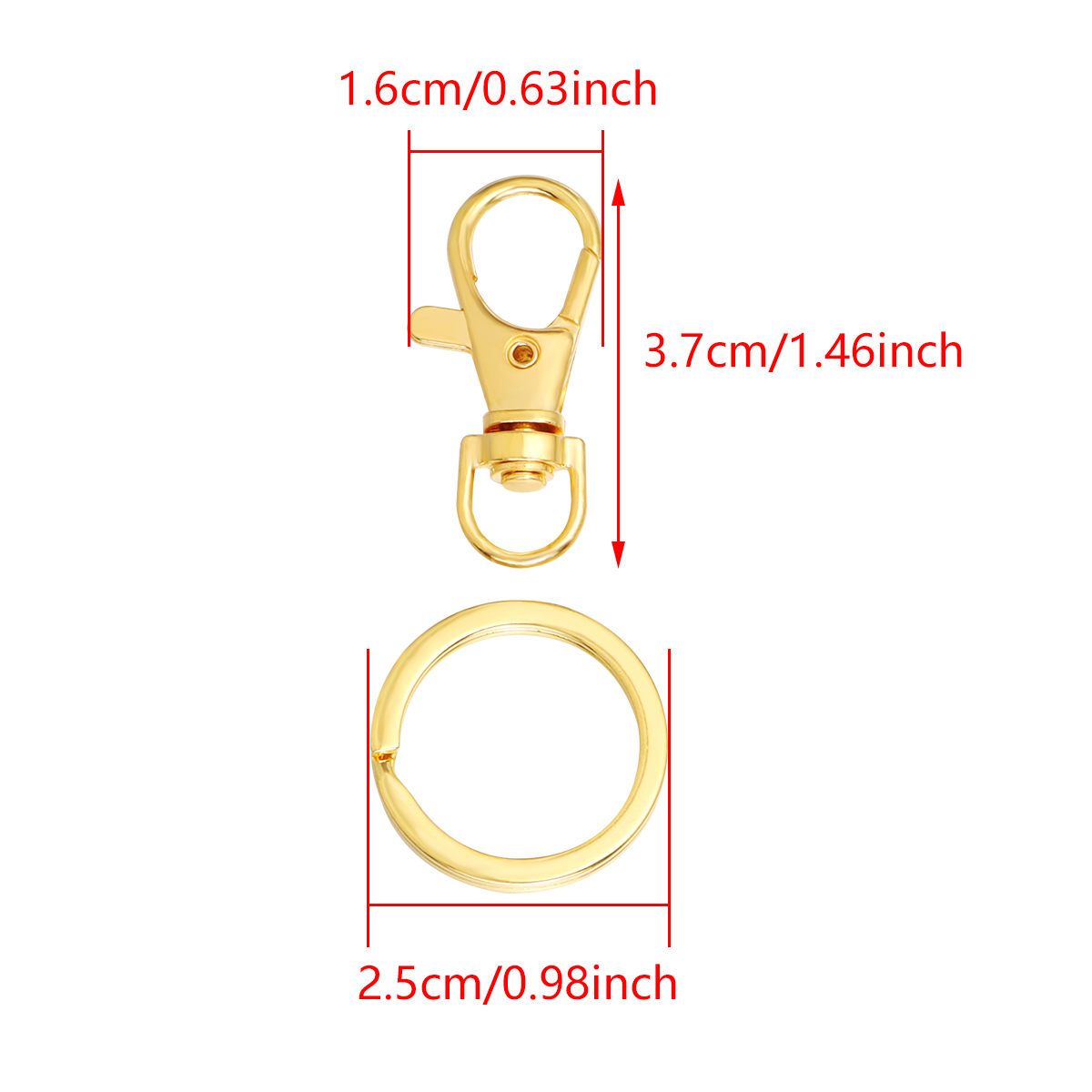 10Sets Alloy Swivel Lobster Cl - Jewelry Making A Ring 评论和价格